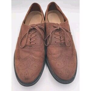 Vtg Rockport Brown Wingtip Oxford Lace Up‎ Mens Size 9.5M